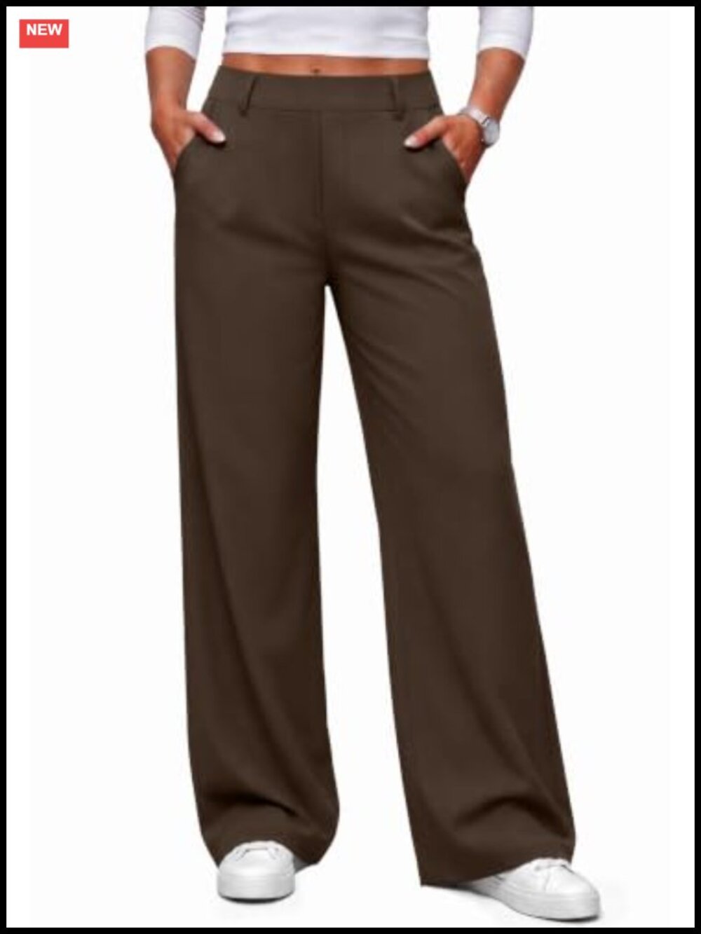 Wide Leg Trousers High Waist Pull On Palazzo Slacks Women Business Casual 93%